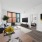 living room with dining table