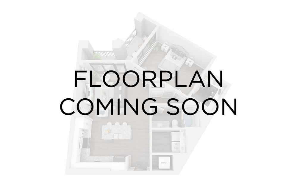 70-B5 - 2 bedroom floorplan layout with 2 bathrooms and 1251 square feet